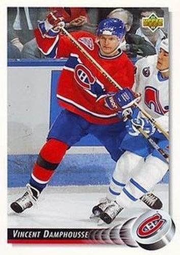 #476 Vincent Damphousse - Montreal Canadiens - 1992-93 Upper Deck Hockey