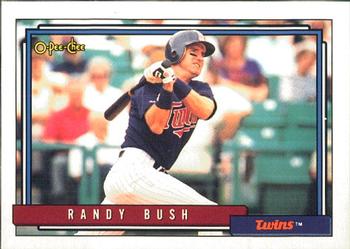 #476 Randy Bush - Minnesota Twins - 1992 O-Pee-Chee Baseball
