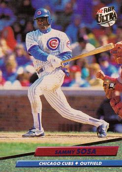 #476 Sammy Sosa - Chicago Cubs - 1992 Ultra Baseball