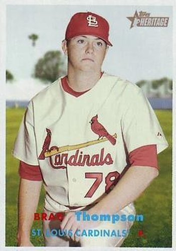 #476 Brad Thompson - St. Louis Cardinals - 2006 Topps Heritage Baseball