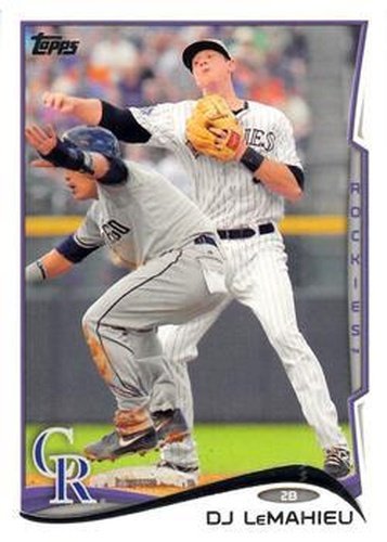 #476 D.J. LeMahieu - Colorado Rockies - 2014 Topps Baseball