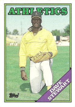 #476 Dave Stewart - Oakland Athletics - 1988 Topps Baseball