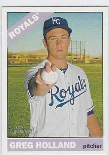 #476 Greg Holland - Kansas City Royals - 2015 Topps Heritage Baseball