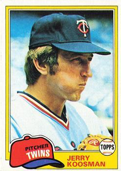 #476 Jerry Koosman - Minnesota Twins - 1981 Topps Baseball