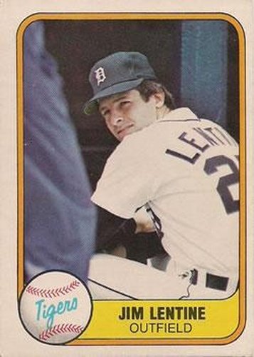 #476 Jim Lentine - Detroit Tigers - 1981 Fleer Baseball