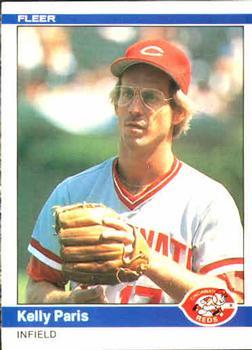 #476 Kelly Paris - Cincinnati Reds - 1984 Fleer Baseball