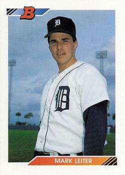 #476 Mark Leiter - Detroit Tigers - 1992 Bowman Baseball