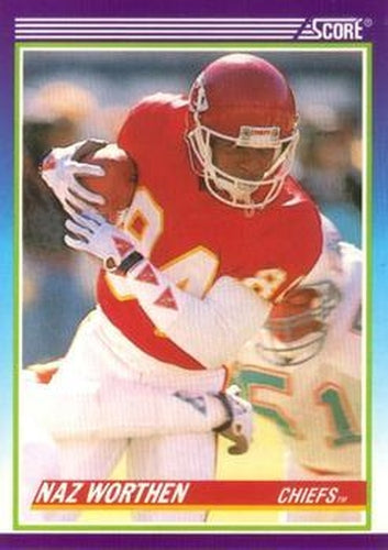 #476 Naz Worthen - Kansas City Chiefs - 1990 Score Football