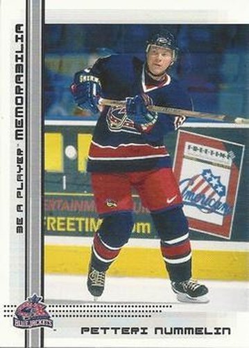#476 Petteri Nummelin - Columbus Blue Jackets - 2000-01 Be a Player Memorabilia Hockey