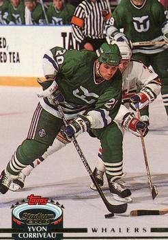 #476 Yvon Corriveau - Hartford Whalers - 1992-93 Stadium Club Hockey