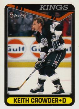 #476 Keith Crowder - Los Angeles Kings - 1990-91 O-Pee-Chee Hockey