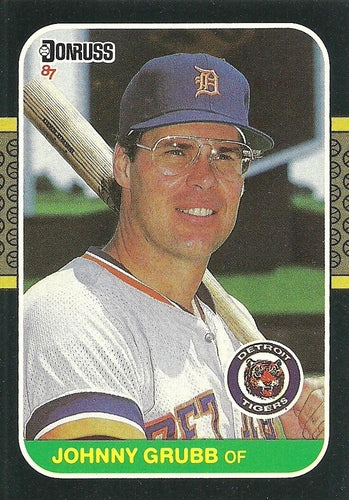 #476 Johnny Grubb - Detroit Tigers - 1987 Donruss Baseball