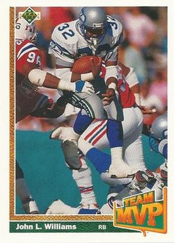 #476 John L. Williams - Seattle Seahawks - 1991 Upper Deck Football