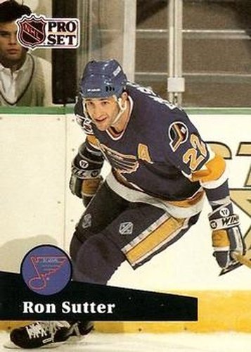 #476 Ron Sutter - 1991-92 Pro Set Hockey
