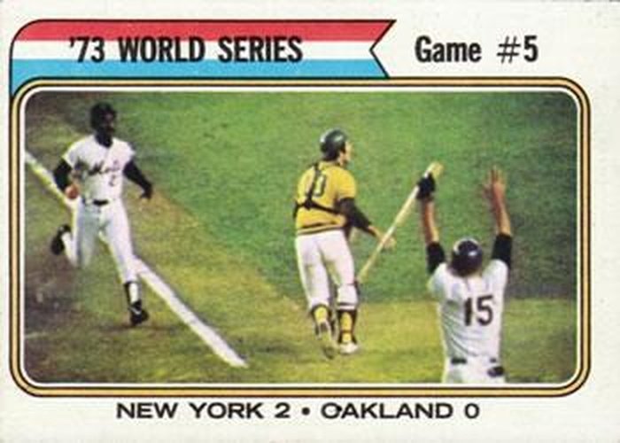 #476 73 World Series Game #5 - New York Mets / Oakland Athletics - 1974 Topps Baseball