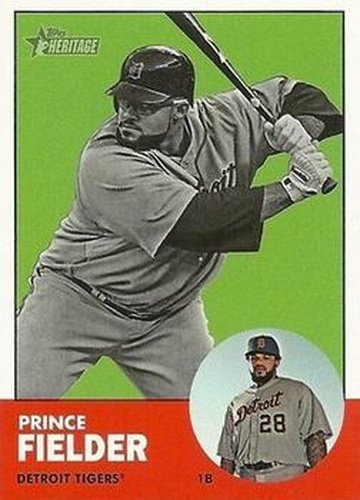 #476b Prince Fielder - Detroit Tigers - 2012 Topps Heritage Baseball