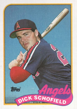 #477 Dick Schofield - California Angels - 1989 Topps Baseball