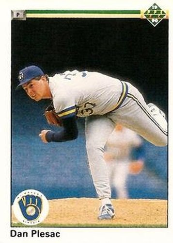 #477 Dan Plesac - Milwaukee Brewers - 1990 Upper Deck Baseball