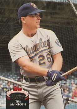 #477 Tim McIntosh - Milwaukee Brewers - 1992 Stadium Club Baseball