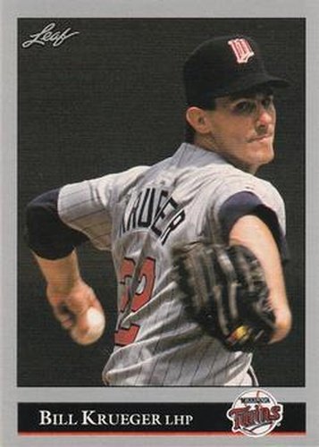 #477 Bill Krueger - Minnesota Twins - 1992 Leaf Baseball