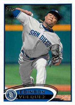 #477 Edinson Volquez - San Diego Padres - 2012 Topps Baseball