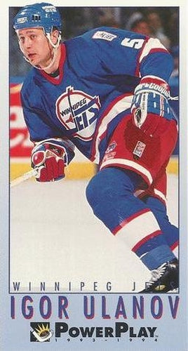 #477 Igor Ulanov - Winnipeg Jets - 1993-94 Fleer PowerPlay Hockey