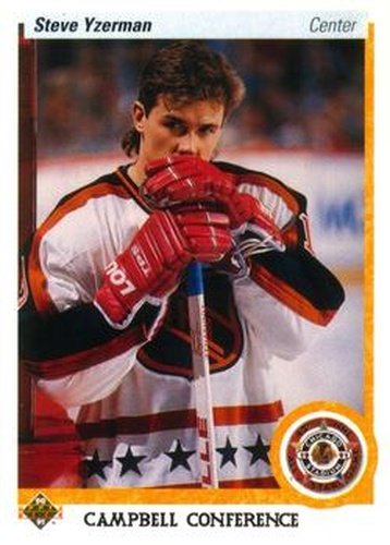 #477 Steve Yzerman - Detroit Red Wings - 1990-91 Upper Deck Hockey