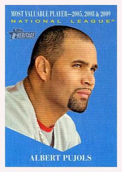 #477 Albert Pujols - St. Louis Cardinals - 2010 Topps Heritage Baseball