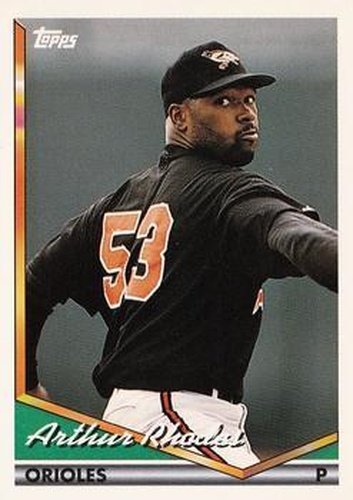 #477 Arthur Rhodes - Baltimore Orioles - 1994 Topps Baseball