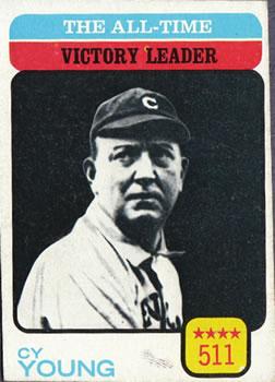 #477 The All-Time Victory Leader - Cy Young - Cleveland Indians - 1973 Topps Baseball
