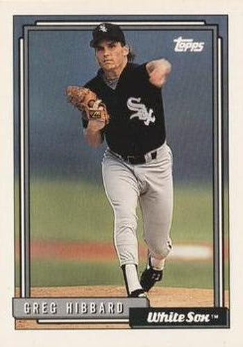 #477 Greg Hibbard - Chicago White Sox - 1992 Topps Baseball