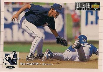 #477 Jose Valentin - Milwaukee Brewers - 1994 Collector's Choice Baseball