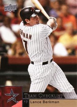 #477 Lance Berkman - Houston Astros - 2009 Upper Deck Baseball