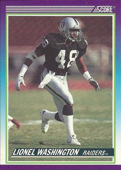 #477 Lionel Washington - Los Angeles Raiders - 1990 Score Football