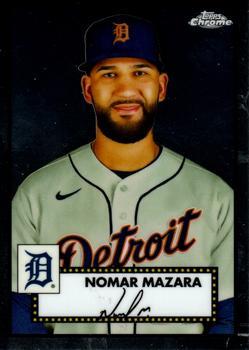 #477 Nomar Mazara - Detroit Tigers - 2021 Topps Chrome Platinum Anniversary Baseball