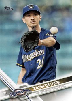 #477 Zach Davies - Milwaukee Brewers - 2017 Topps Baseball