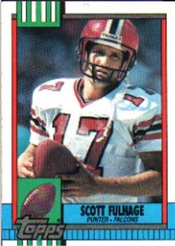 #477 Scott Fulhage - Atlanta Falcons - 1990 Topps Football