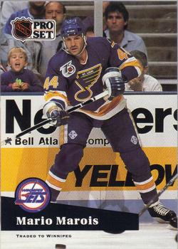 #477 Mario Marois - 1991-92 Pro Set Hockey