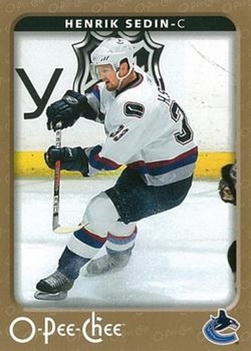 #477 Henrik Sedin - Vancouver Canucks - 2006-07 O-Pee-Chee Hockey