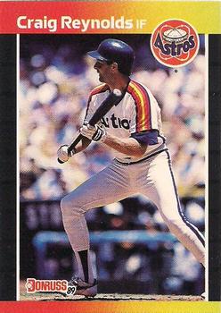 #477 Craig Reynolds - Houston Astros - 1989 Donruss Baseball
