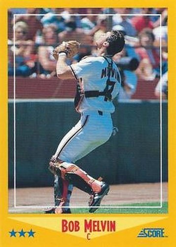#477 Bob Melvin - San Francisco Giants - 1988 Score Baseball