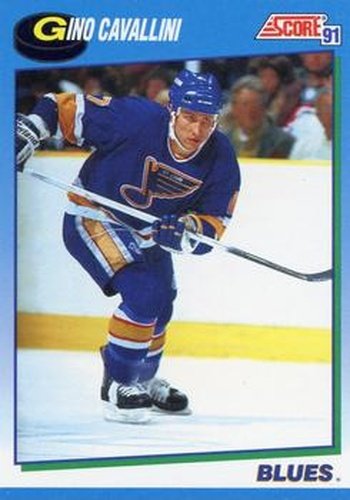 #478 Gino Cavallini - St. Louis Blues - 1991-92 Score Canadian Hockey
