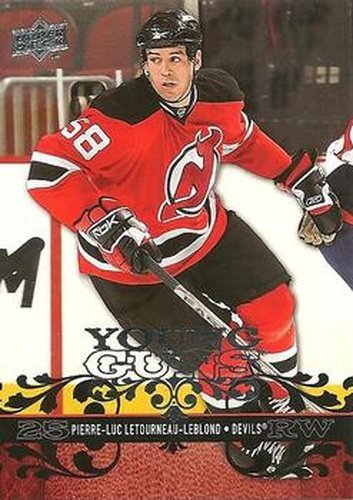 #478 Pierre-Luc Letourneau-Leblond - New Jersey Devils - 2008-09 Upper Deck Hockey