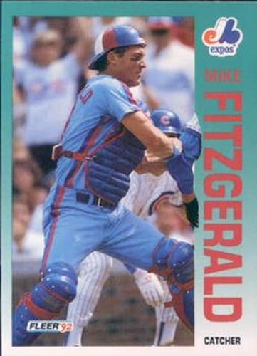 #478 Mike Fitzgerald - Montreal Expos - 1992 Fleer Baseball