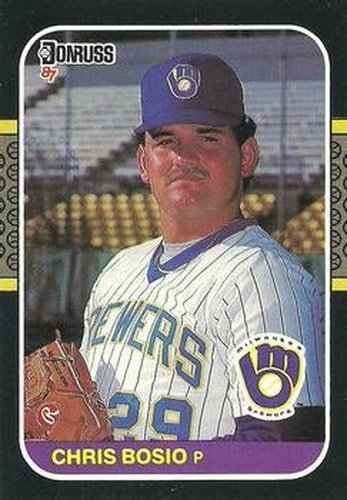 #478 Chris Bosio - Milwaukee Brewers - 1987 Donruss Baseball