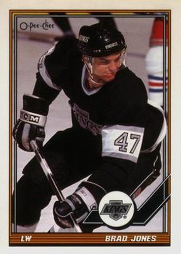 #478 Brad Jones - Los Angeles Kings - 1991-92 O-Pee-Chee Hockey