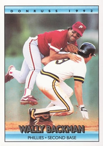 #478 Wally Backman - Philadelphia Phillies - 1992 Donruss Baseball