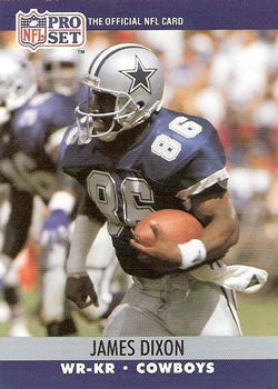 #478 James Dixon - Dallas Cowboys - 1990 Pro Set Football