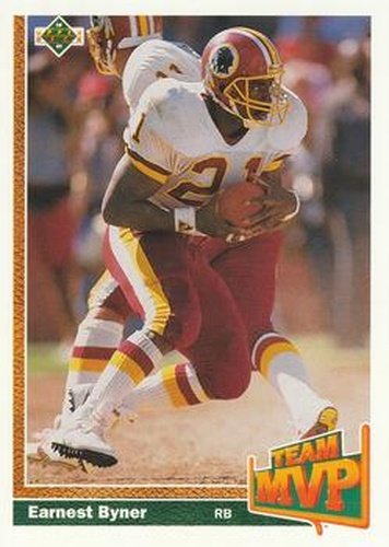 #478 Earnest Byner - Washington Redskins - 1991 Upper Deck Football