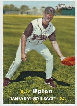 #478 B.J. Upton - Tampa Bay Devil Rays - 2006 Topps Heritage Baseball